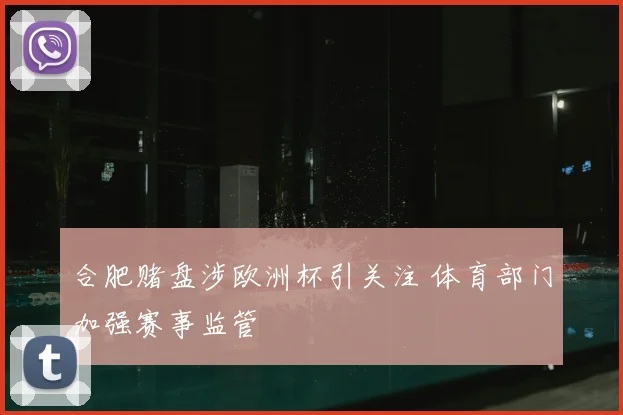 合肥赌盘涉欧洲杯引关注 体育部门加强赛事监管